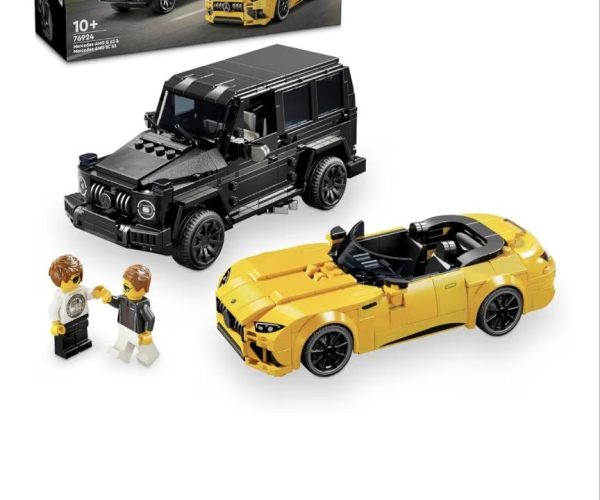 LEGO Speed Champions Mercedes-AMG G 63 ve Mercedes-AMG SL 63 76924 | 10 Yaş ve Üzeri Araç Tutkunu Kız ve Erkek Çocukları için 2 Model İçeren Oyuncak Yapım Seti, Doğum Günü Hediyesi (808 Parça)