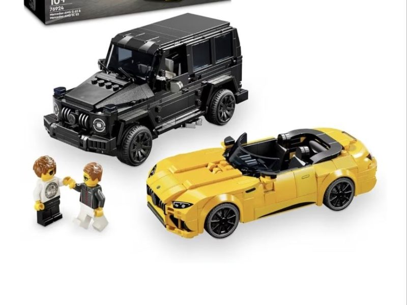 LEGO Speed Champions Mercedes-AMG G 63 ve Mercedes-AMG SL 63 76924 | 10 Yaş ve Üzeri Araç Tutkunu Kız ve Erkek Çocukları için 2 Model İçeren Oyuncak Yapım Seti, Doğum Günü Hediyesi (808 Parça)