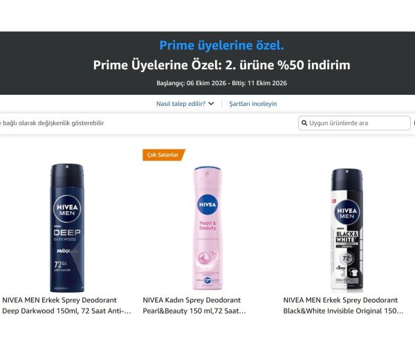 📦 Satıcı: Amazon — %50 İndirim