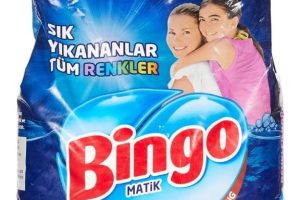 Bingo Matik sık yikananlar 60 yıkama toz çamaşır deterjanı 9 kg