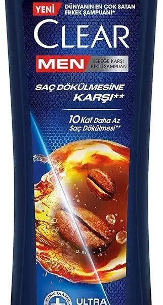 Clear Men Kepeğe Karşı Etkili Şampuan Saç Dökülmesine Karşı Kahve Çekirdeği Özü 350 ml