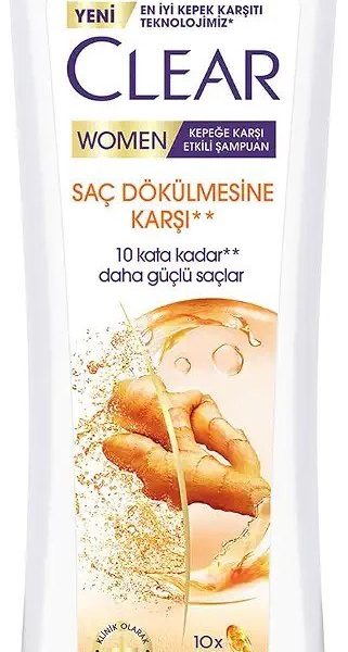 Clear Women Saç Dökülmesine Karşı Zencefil Özü Kepeğe Karşı Etkili Şampuan 350 ml