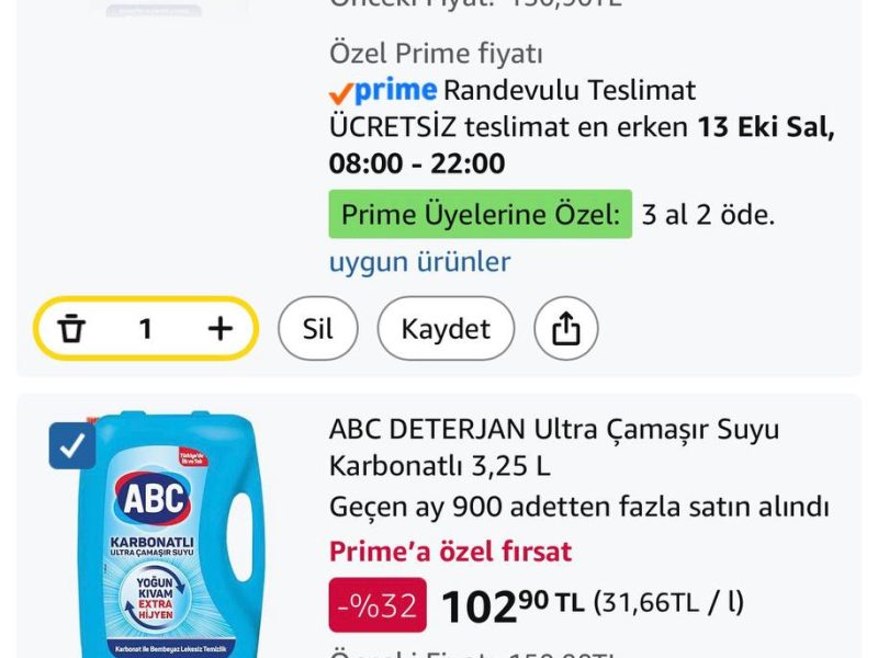 ABC DETERJAN Ultra Çamaşır Suyu Karbonatlı/Bembeyaz 3,25 L