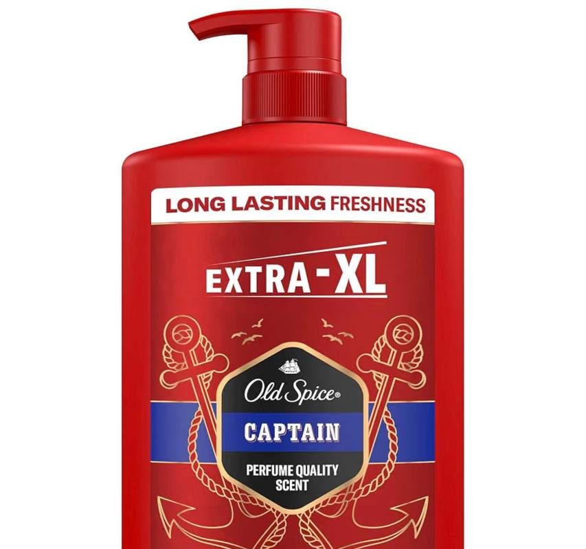 Old Spice Captain Erkekler için Duş Jeli ve Şampuan 1000 ml Ekstra-XL — %61 İndirim