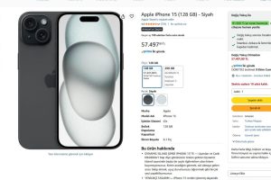 Apple iPhone 15 (128 GB) – Siyah