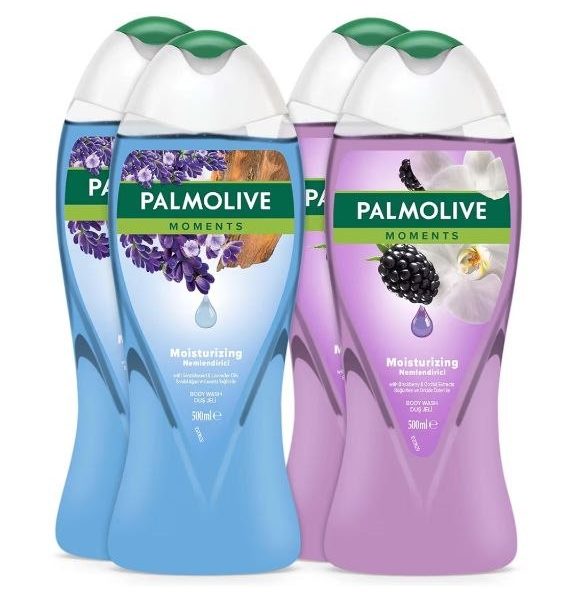 Palmolive moment lavanta yağları ve böğürtlen ile nemlendirici banyo ve duş jeli — %75 İndirim