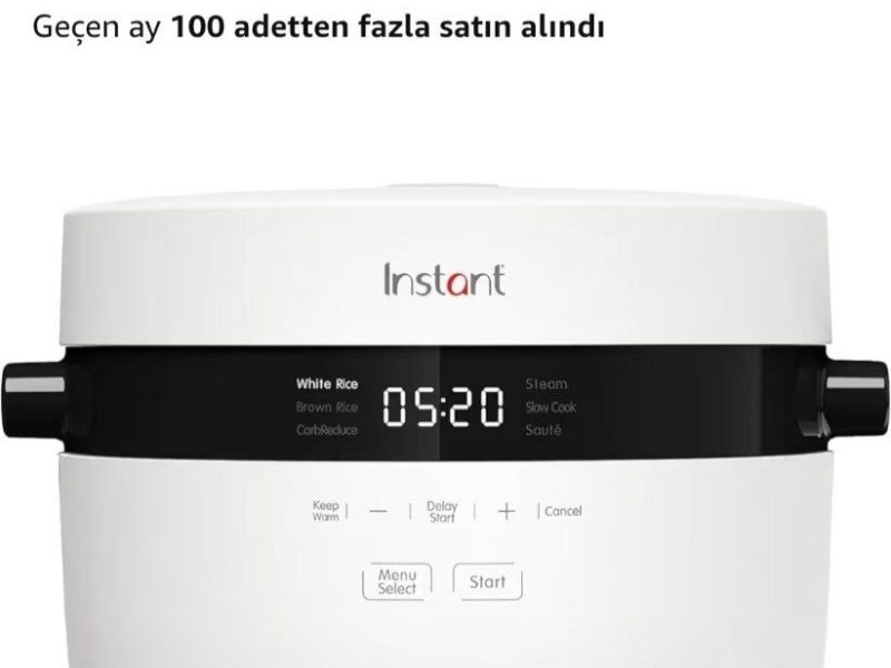 İnstant pot hızlı buharlı pişirici otomatik sote ve kızartma Makinesi 30 porsiyon 5 lt