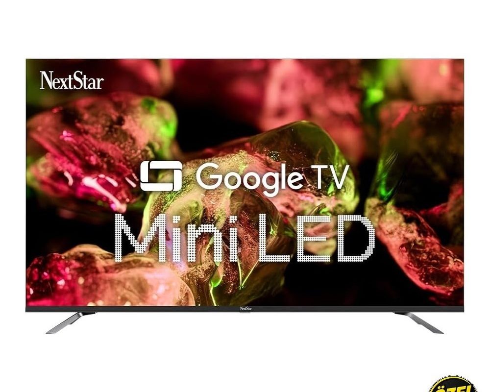 NextStar YE-55IDG11 55” 140 Ekran Uydu Alıcılı 4K Ultra HD Google MiniLED TV [Enerji Sınıfı G]