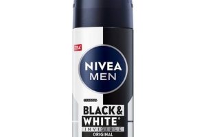 NIVEA MEN Erkek Sprey Deodorant Black&White Invisible Original 150 ml,72 Saat Anti-Perspirant Terleme ve Ter Kokusuna Karşı Koruma,Kıyafetlerde Leke Karşıtı,Erkeksi Koku,Etil Alkol İçermez
