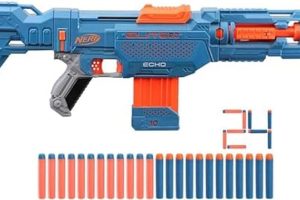 🚨 NERF Elite 2.0 Echo CS-10 Blaster – 24 NERF dart, 10-dart klip dergisi, çıkarılabilir omuz desteği ve namlu uzatma, 4 taktik ray — %23 İndirim