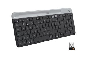 🛍️ Logitech K580 İnce Çoklu Cihaz Özellikli Kablosuz Klavye, Kompakt Modern, Telefon Tutucu, 24 Ay Pil Ömrü, 10 m Kullanım Mesafesi, Bluetooth Türkçe Q Klavye, Siyah