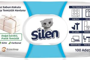 Silen Yüzey Temizleyici Mendil Beyaz Sabun Kokulu 1×100