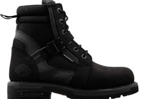 Harley Davidson Franco Wp Black Nubuk Erkek Günlük Bot 025M100697 Siyah
