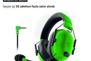 Razer BlackShark V2 X – Çok Platformlu Kablolu Espor Kulaklığı (Triforce 50 mm Sürücüler, Gelişmiş Pasif Gürültü Engelleme, 7.1 Çevresel Ses, Hyperclear Kardioid Mikrofon) Yeşil — %29 İndirim