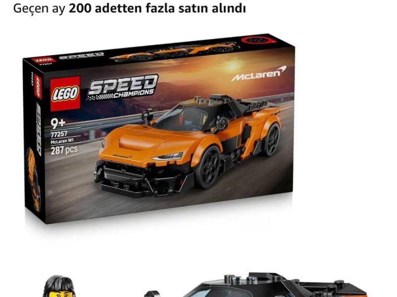 LEGO Speed Champions McLaren W1 Gerçek Süper Araba 77257