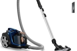 PHILIPS PowerPro Max Torbasız Elektrikli Süpürge – 900W, PowerCyclone 8, Alerji Kilidi, HEPA 13 Filtre, TriActive+ Başlık, Dijital Güç Kontrolü (FC9749/07)