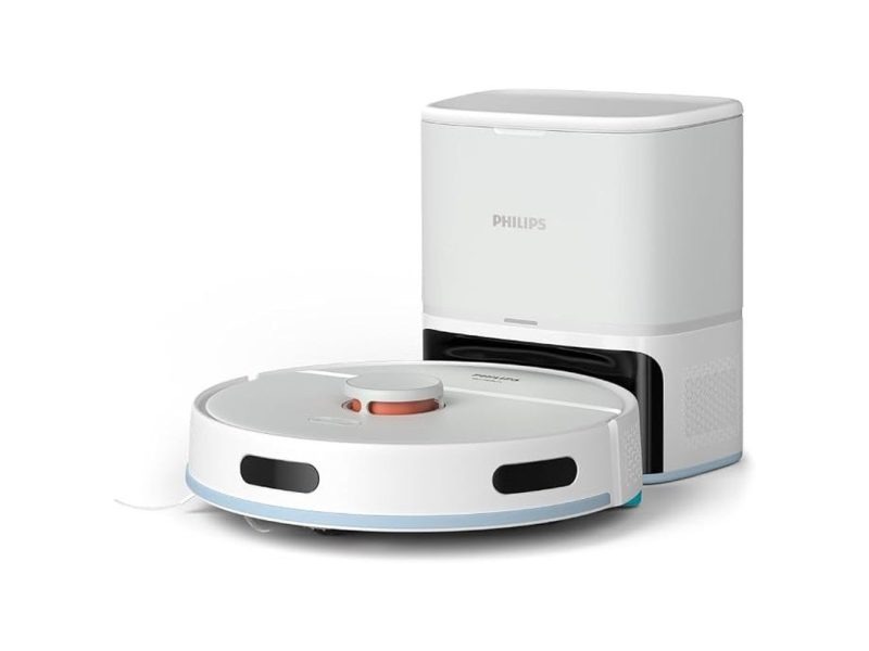 🛍️ Philips 2000 Serisi Islak Kuru Moplu İstasyonlu Robot Süpürge, HomeRun Uygulaması, LDS Radar Navigasyon, Beyaz, XU2100/20