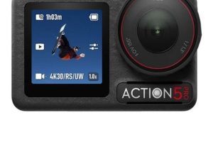DJI osmo action 5 pro pack standart spor kamerası 1.3 inç video 4120 fps, Lens takip, stabilizasyon 2 OLED dokunmatik ekran, spor ve vloglar için 4k aksiyon kamerasi