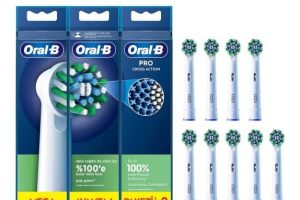 Oral-B Cross Action Şarjlı Diş Fırçası Yedek Başlığı 9 Adet