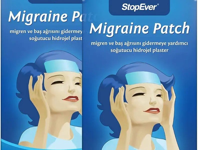 StopEver Migren Patch – Soğutucu Hidrojel Plaster, 2’li Paket | Migren & Baş Ağrısı İçin 6 Saat Etkili | İlaç İçermez | (2×2)