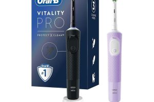 🛍️ Oral B Şarjlı/Elektrikli Diş Fırçası Vitality Pro 2’li Siyah&Lila Avantaj Paketi