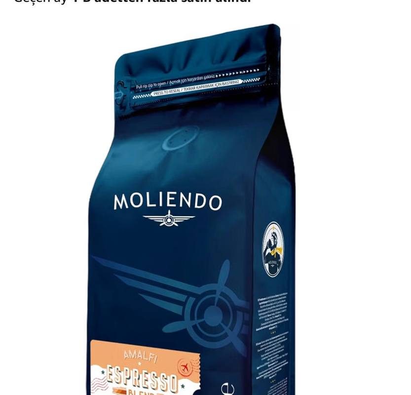 Moliendo Finest Coffee Amalfi Espresso Blend Kahve (Çekirdek) 1000 g