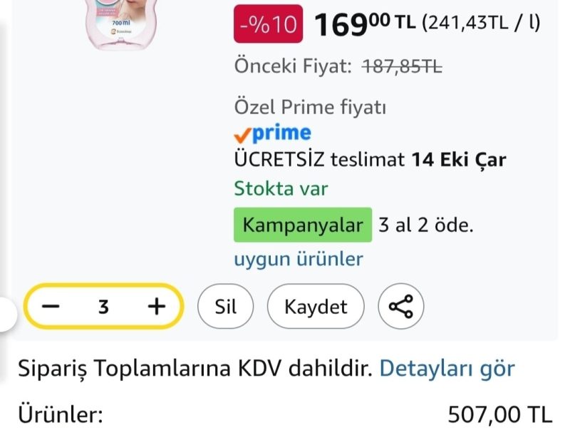 Uni baby şampuan kolay tarama 700 ml