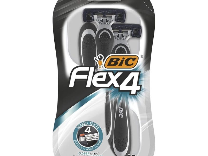 🛍️ BIC Flex 4 Erkek Tıraş Bıçağı 3’lü Blister (4 Bıçak), Birbirinden Bağımsız Hareket Edebilen 4 Bıçak, Oynar Başlık, Aloe Vera ile Zenginleştirilmiş Kayganlaştırıcı Jel Şerit