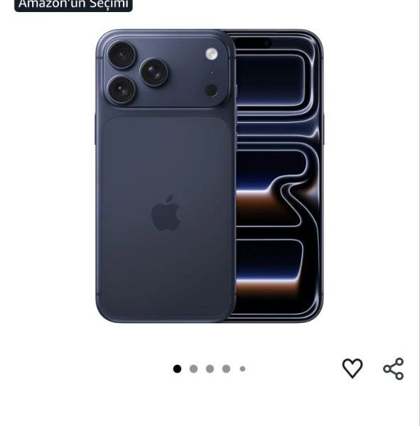 Apple iPhone 17 Pro Max 2 TB:ProMotion teknolojisine sahip 6.9 inç ekran, A19 Pro Çip, Bir iPhone’da Şimdiye Kadarki En İyi Pil Ömrü, Pro Fusion Kamera Sistemi, Center Stage Ön Kamera;Abis –