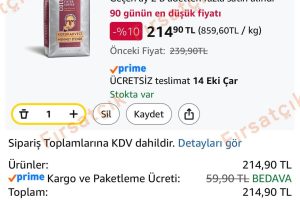 Kurukahveci Mehmet Efendi Columbia Filtre Kahve 250 gr — %69 İndirim