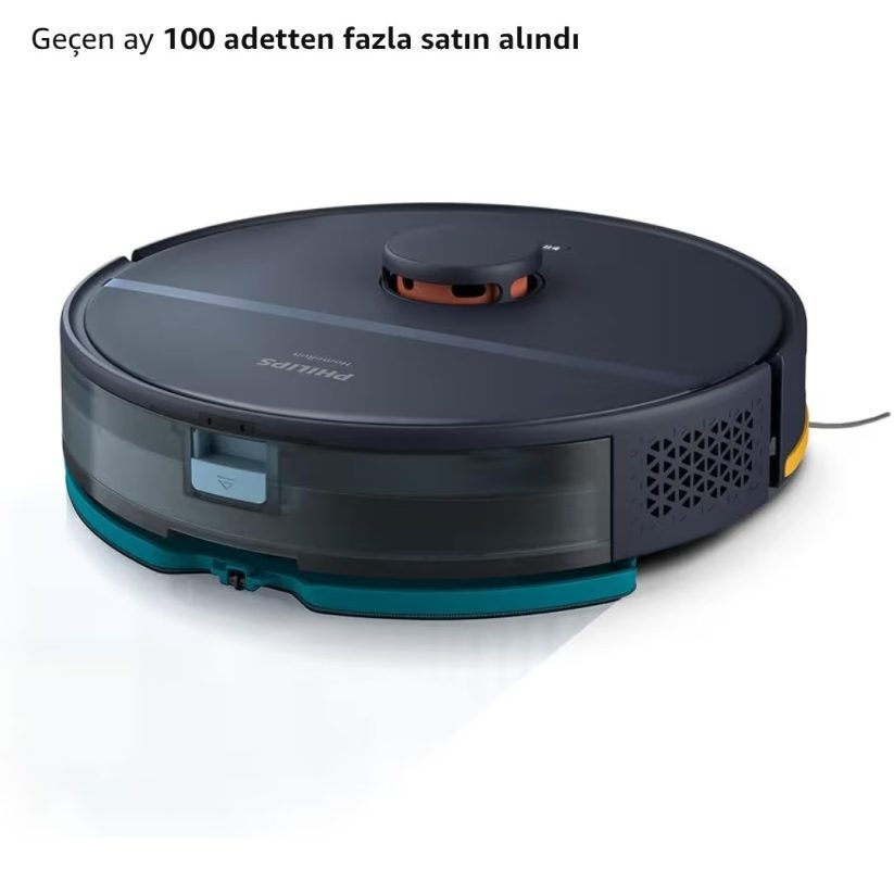 Philips HomeRun 2000 Robot Süpürge ve Paspas – 6000 PA emiş Gücü, Halı Modu, LDS Radar, HomeRun Uygulaması, Koyu Mavi (XU2000/15) — %78 İndirim