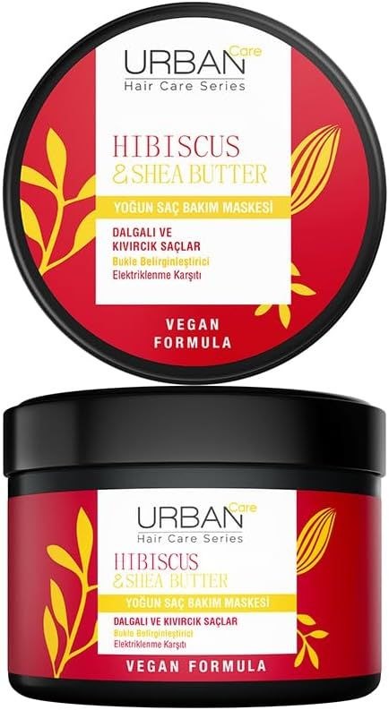 URBAN Care Twisted Curls Hibiscus & Shea Butter Kıvırcık ve Dalgalı Saçlara Özel Yoğun Saç Bakım Maskesi 230 ml- Vegan — %15 İndirim