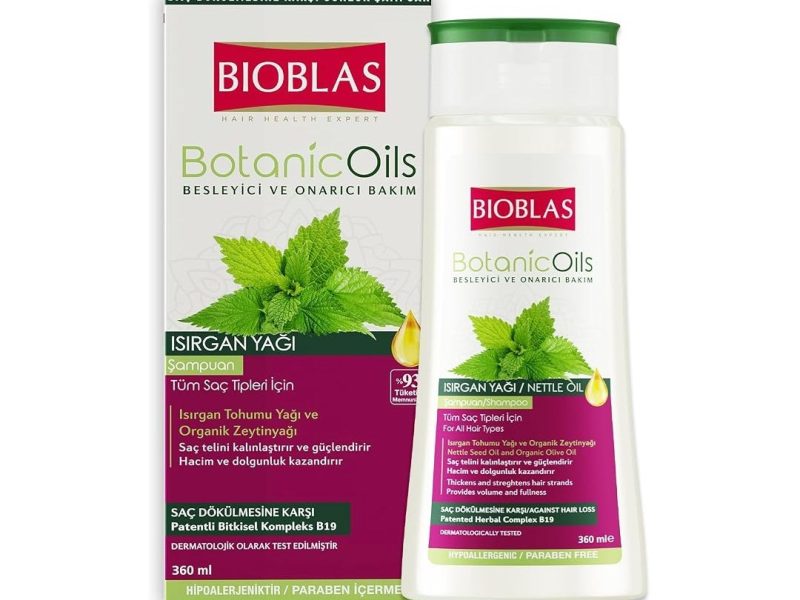🛍️ Bioblas Saç Dökülmesine Karşı Bitkisel Şampuan – Isırgan Tohumu Yağı & Zeytinyağı İçerikli, Dolgunlaştırıcı Etki, Kompleks B19, 360 ml — %19 İndirim