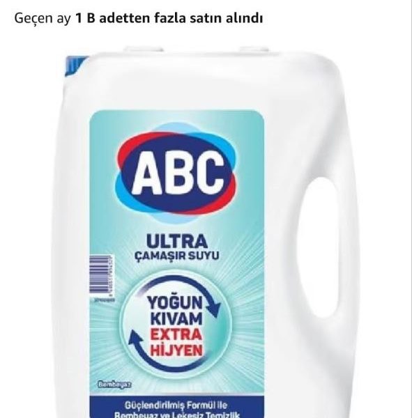 ABC DETERJAN Ultra Çamaşır Suyu Bembeyaz 3,25 L
