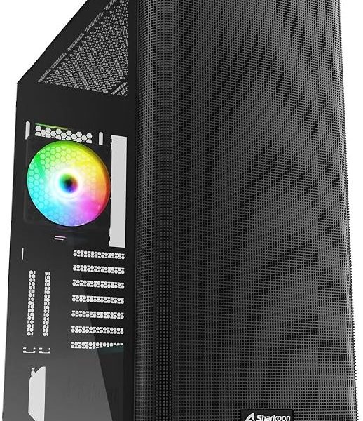 🚨 SHARKOON KASA MID TOWER PSUSUZ 2XFAN M30 RGB BLACK