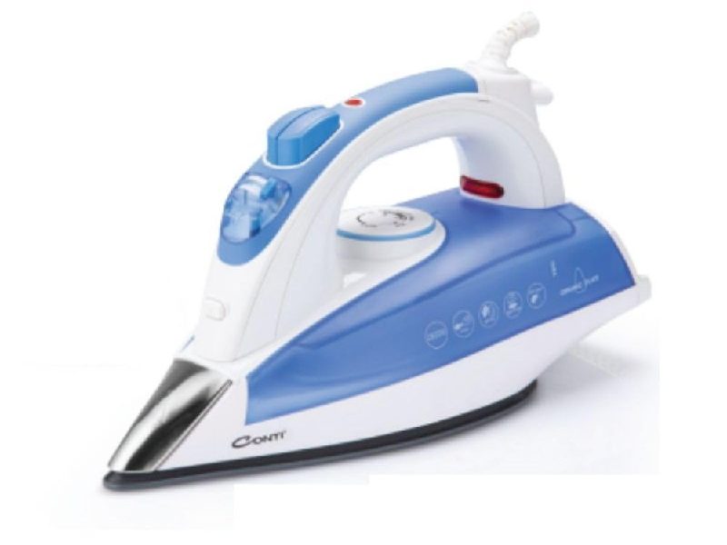 🚨 Conti CU-3388 Sensitive 2600W Buharlı Ütü, Seramik Taban, Şok ve Sürekli Buhar, Sprey Buhar, Dikey Ütüleme, Damlama Önleme, Kendi Kendini Temizleme, Otomatik Kapanma, Aşırı Isınma Koruması — %5 İndirim