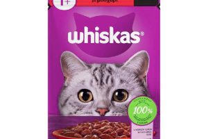 🚨 Whiskas Sığırlı Poşet Yaş Mama 85 G Tekli Paket — %33 İndirim