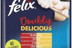 🚨 Felix Çifte Lezzet Yaş Kedi Maması, Sığır & Tavuklu, 85 g — %51 İndirim