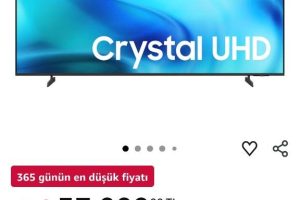 Samsung 65 inç crystal UHD u8000 televizyon