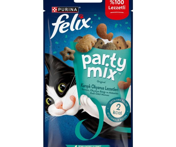 🚨 FELIX PARTY MIX Karışık Okyanus Lezzetleri Ödül Maması 60g — %50 İndirim