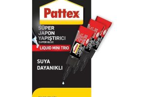🛍️ Pattex Süper Yapıştırıcı Mini Trio, Kaliteli Onarımlar için Çok Amaçlı Güçlü Yapıştırıcı, Özel Kapağıyla Kolay Kullanımlı Hızlı Yapıştırıcı, 3x1g