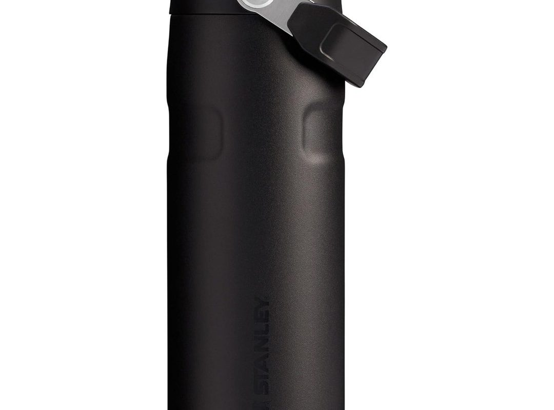 🛍️ Stanley IceFlow™ Aerolight™ Flip Straw 2.0 Pipetli Su Şişesi, Siyah 2.0, 0.47 Litre