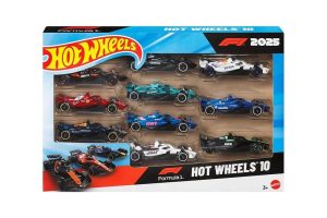 🛍️ Hot Wheels Formula 1 oyuncak arabalar, her biri 2025 F1 yarış takımlarını temsil eden 1:64 ölçekli 10’lu metal yarış arabası seti, gerçekçi ayrıntılar ile hem oynamak hem sergilemek için ideal, JMM24