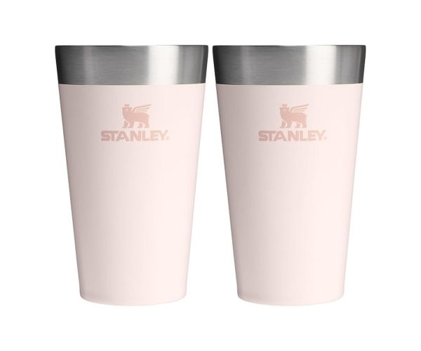 🛍️ Stanley Adventure Stacking Pint Vakumlu Soğuk İçecek Bardağı, Pembe, 0.47 Litre (2 paketi)