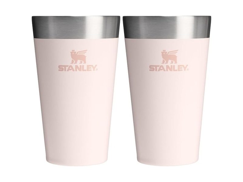 🛍️ Stanley Adventure Stacking Pint Vakumlu Soğuk İçecek Bardağı, Pembe, 0.47 Litre (2 paketi)
