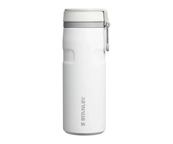 🛍️ STANLEY The IceFlow™ Twist & Flip Termos Su Şişesi 0.47 Litre   Beyaz (Frost) | Paslanmaz Çelik