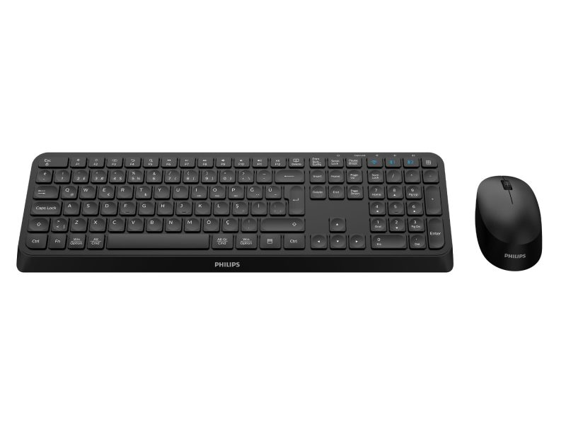 🚨 Philips SPT6407 Bluetooth Kablosuz Türkçe Q Klavye Mouse Seti Siyah