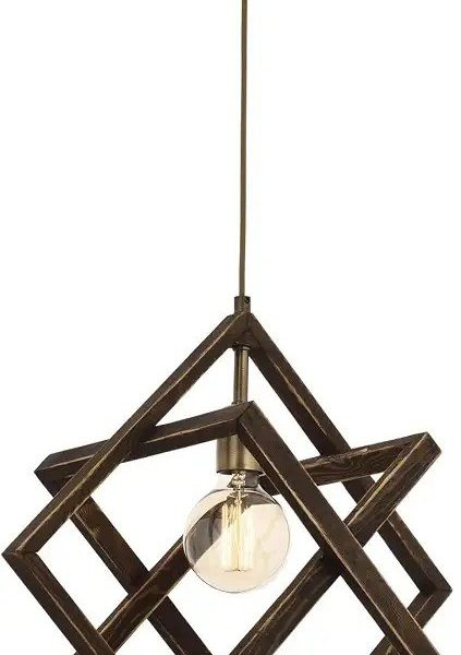 Avonni AV-60160-1E Eskitme Kaplama Modern Avize, E27, Ahşap, Metal, 30 Cm