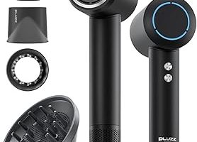 Pluzz X116 Ultra Iyonlu Saç Kurutma Makinesi Ultra Sessiz ve Hızlı Kurutma (Siyah)