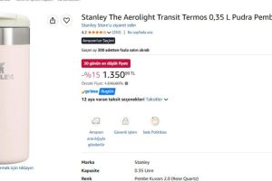 Stanley The Aerolight Transit Termos 0,35 L Pudra Pembe
